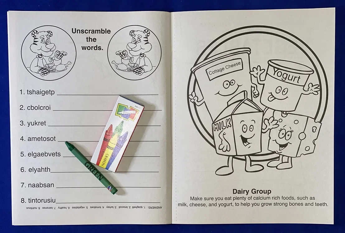 Eat Right, Eat Healthy Coloring Book — view 2