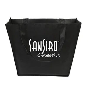 Festival Trapezoid Tote with Piped Trim, 20" Handles, 15" W