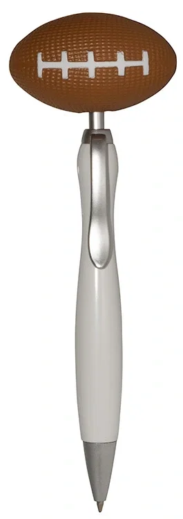 Imprinted Football Top Click Pen — view 2