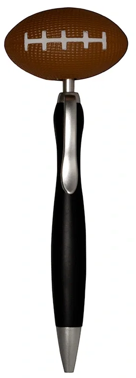 Imprinted Football Top Click Pen — view 3