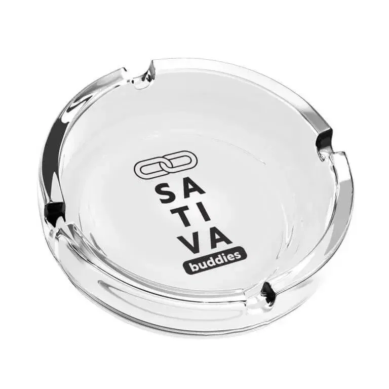 Glass Ashtray with Full Color Print — view 4