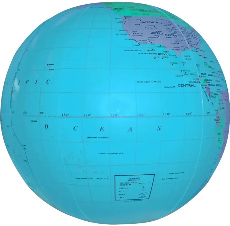 Personalized Globe Beach Ball  — view 4