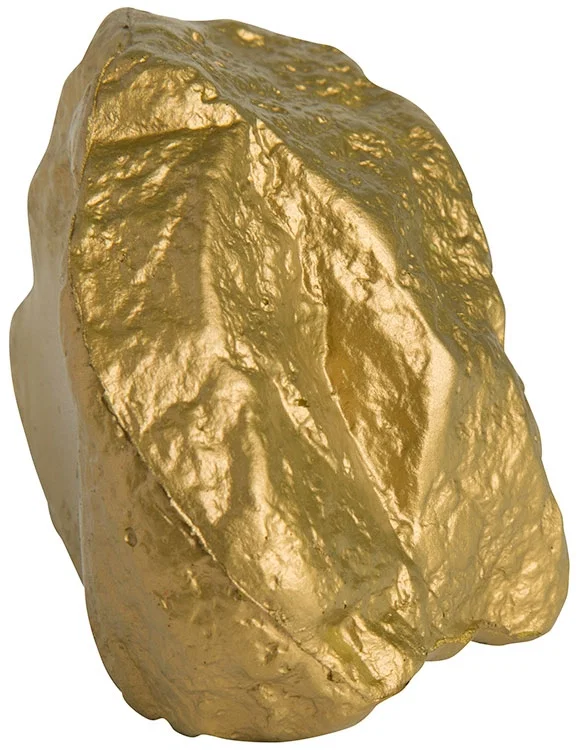 Imprinted Gold Nugget Stress Reliever — view 3