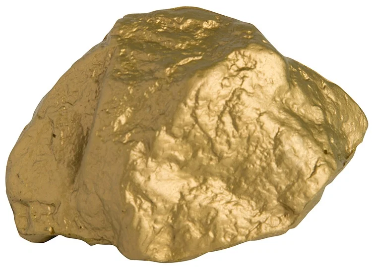 Imprinted Gold Nugget Stress Reliever — view 4