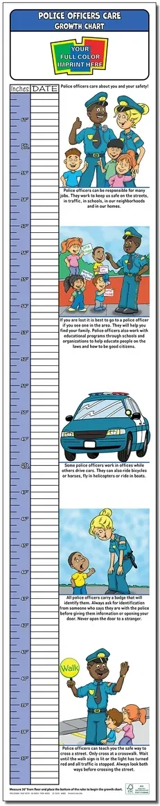 Custom Growth Chart for Kids/Children with Full-Color Imprint (11 Designs)