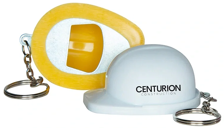Hard Hat Bottle Opener Keychain — view 4