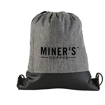 Heathered Drawstring Backpack — view 2