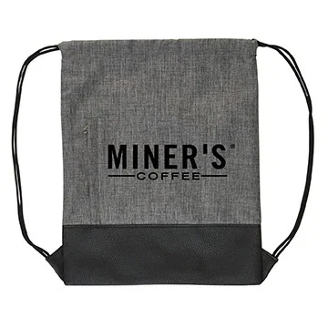 Heathered Drawstring Backpack — view 3