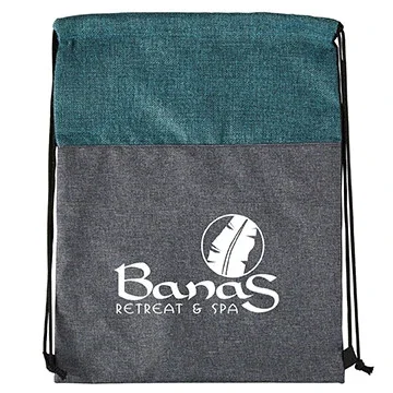 Heathered N’ Jute Drawstring Backpack