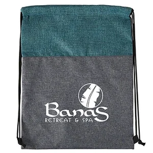 Heathered N’ Jute Drawstring Backpack
