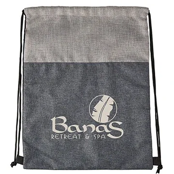 Heathered N’ Jute Drawstring Backpack — view 2