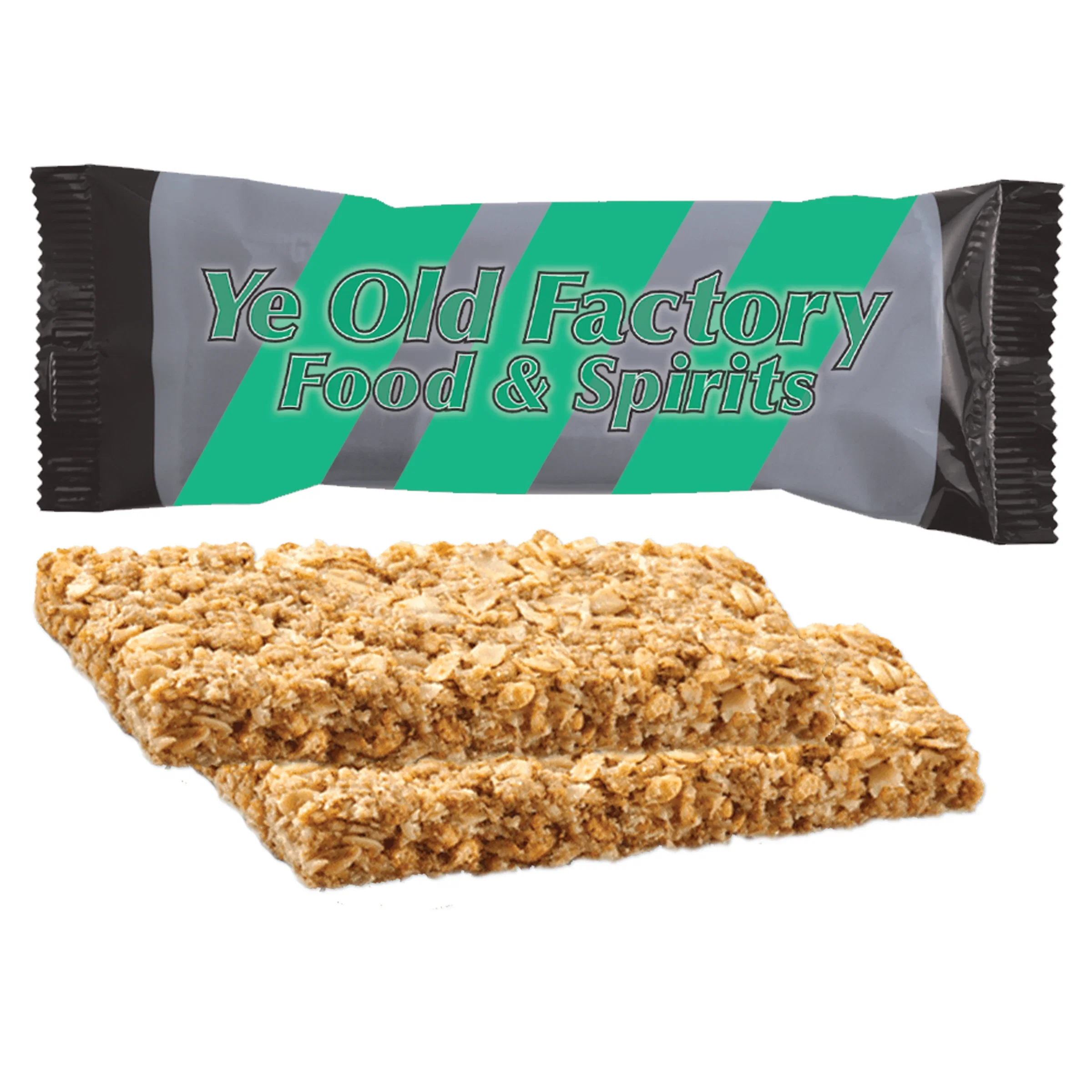 Wrapper artwork covers the entire face of the oat bar