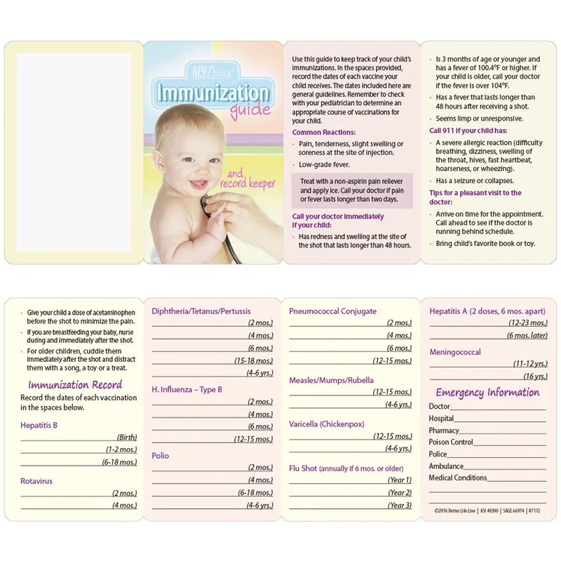 Key Points Record Keeper Booklet page with health-tracking note lines
