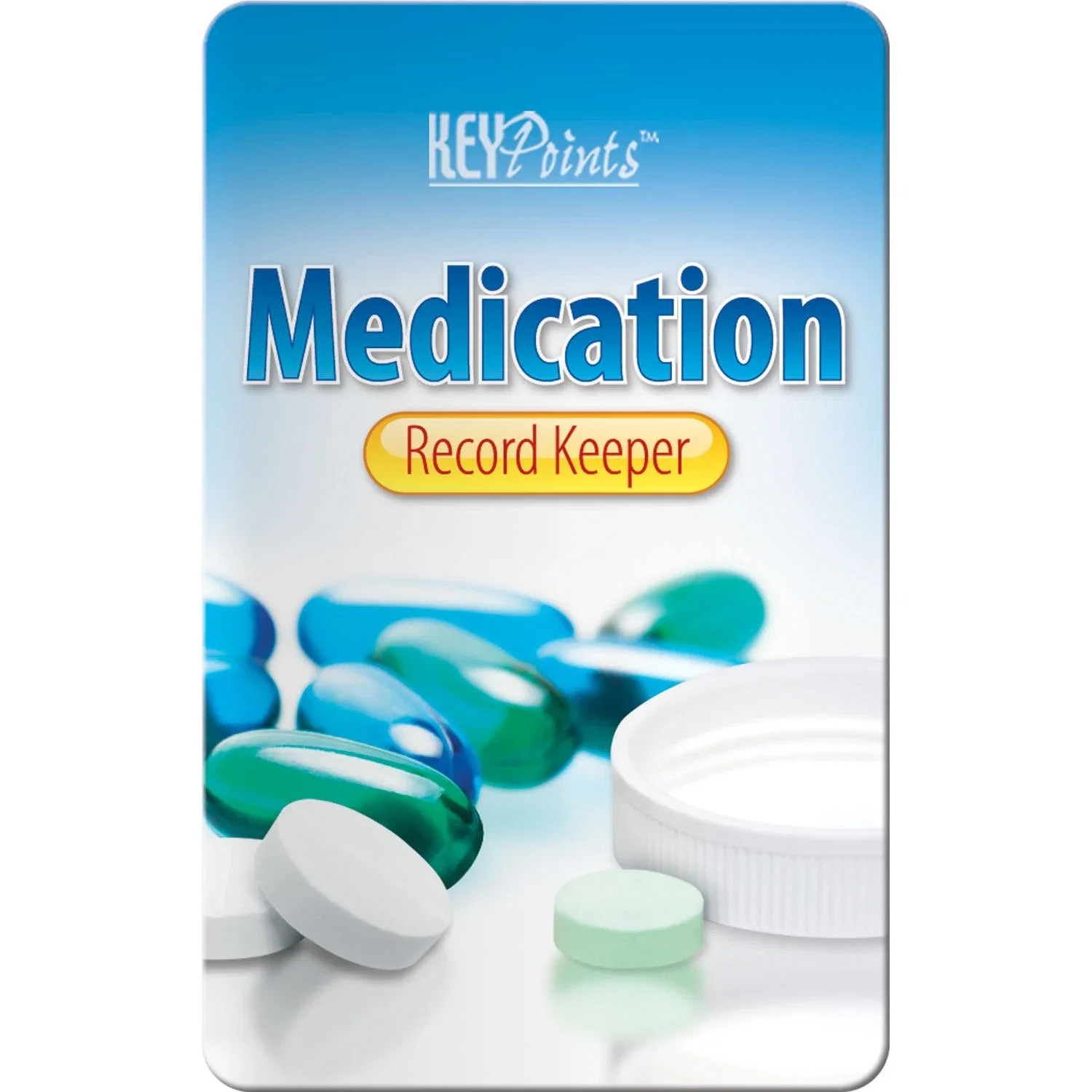 Key Points Record Keeper Booklet inside page for recording medications and reasons