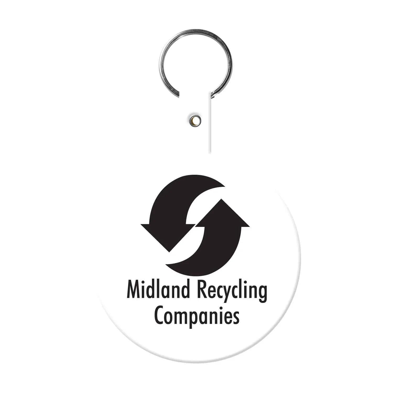Large Circle Flexible Key Tag — view 2