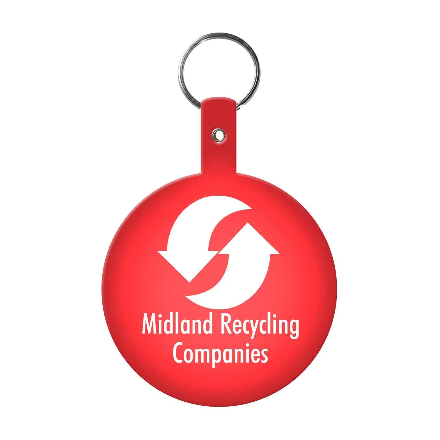 Large Circle Flexible Key Tag — view 3