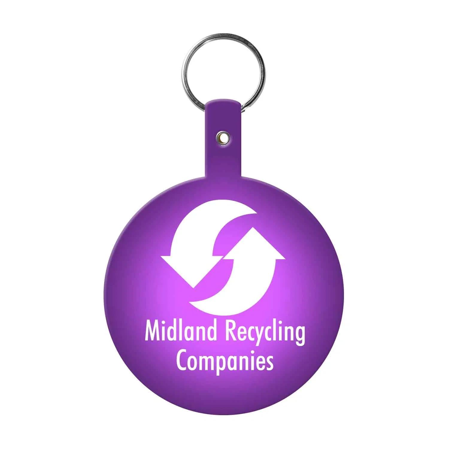 Large Circle Flexible Key Tag — view 4