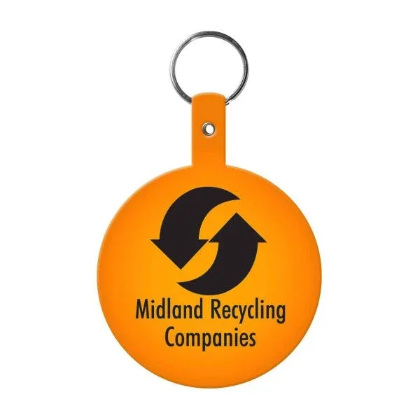 Large Circle Flexible Key Tag — view 5