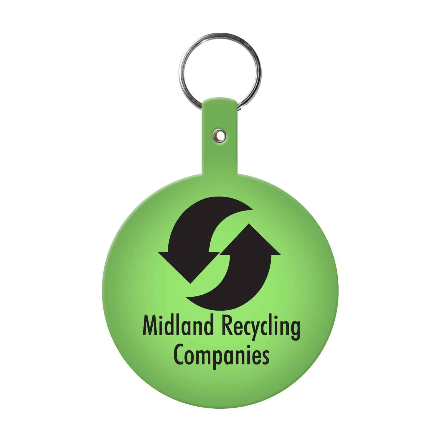 Large Circle Flexible Key Tag — view 6