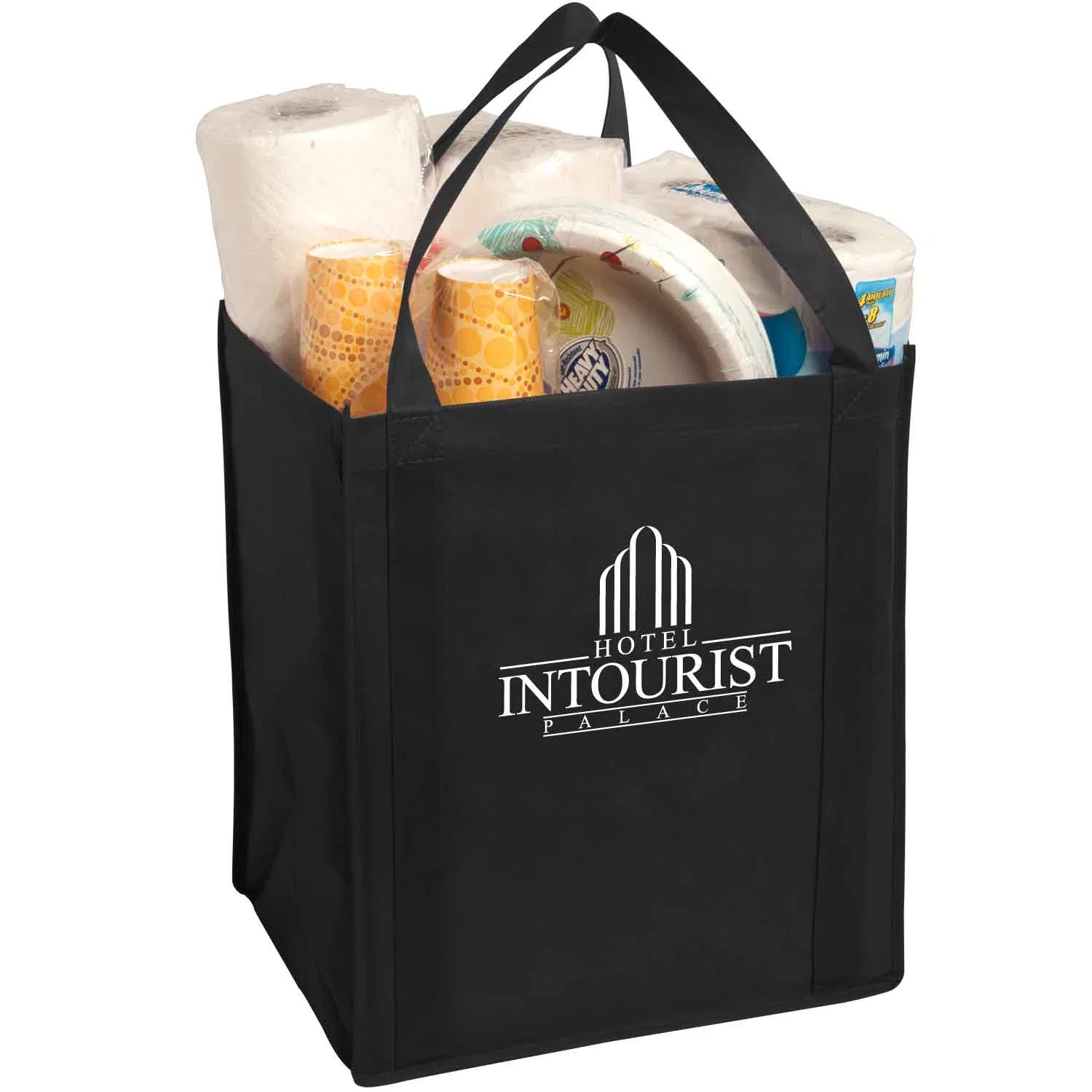 Large Non-Woven Grocery Tote — view 2