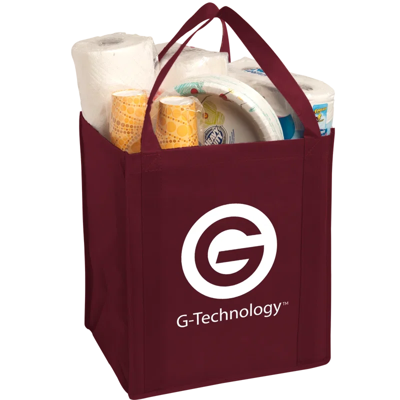 Large Non-Woven Grocery Tote — view 3
