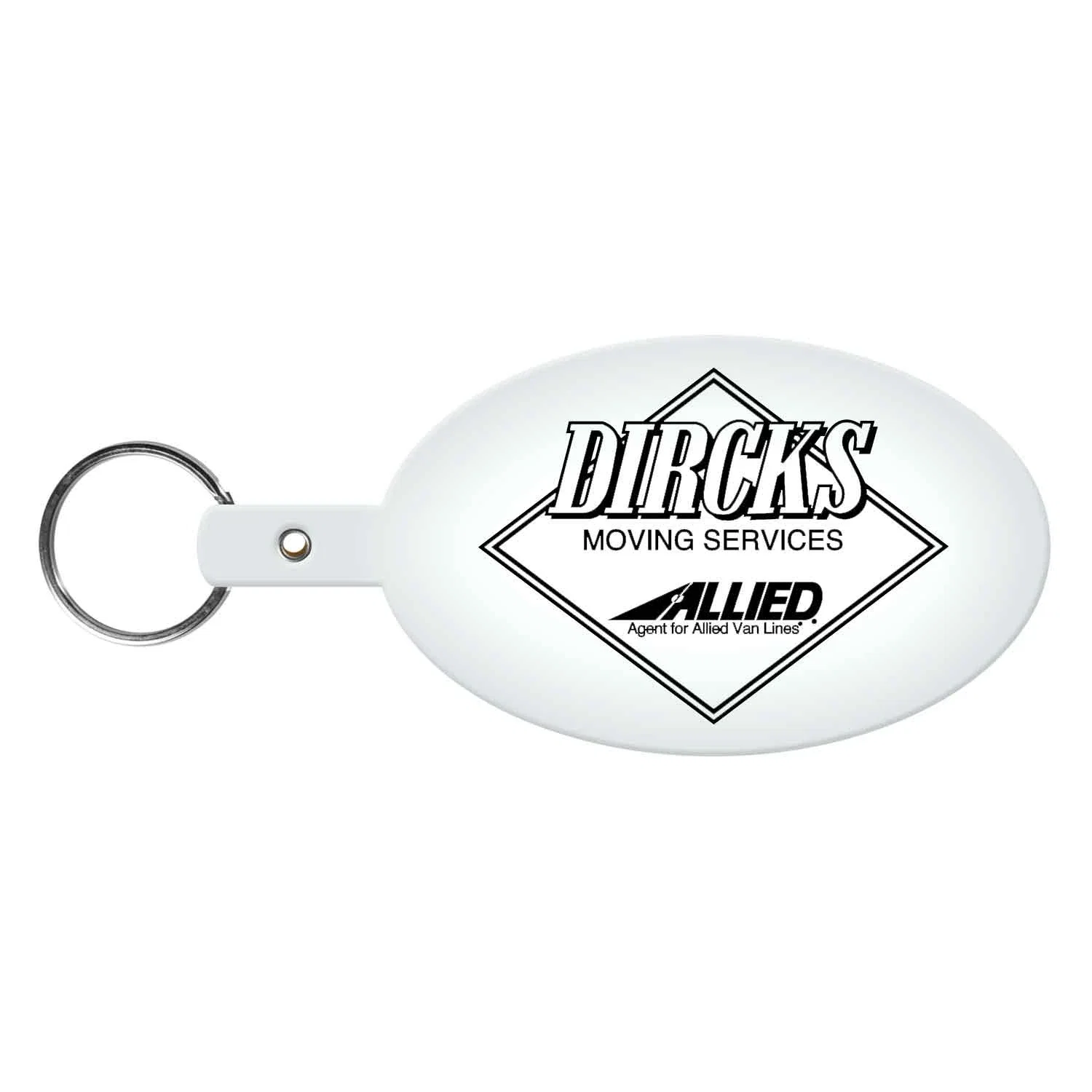 Large Oval Flexible Key Tag — view 2