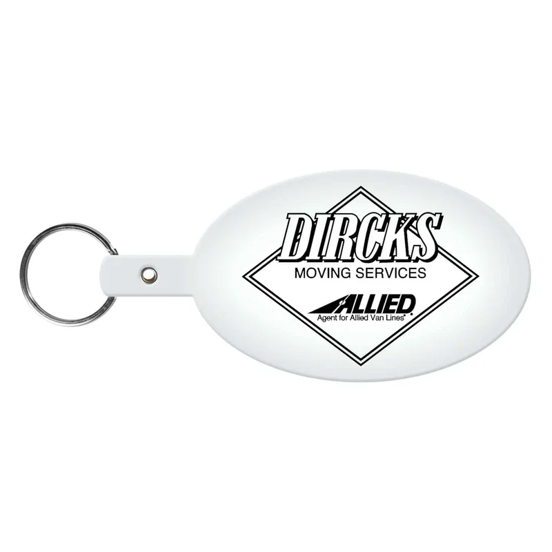 Large Oval Flexible Key Tag — view 2