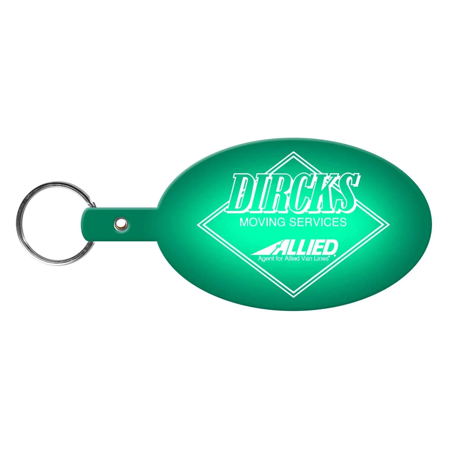 Large Oval Flexible Key Tag — view 3