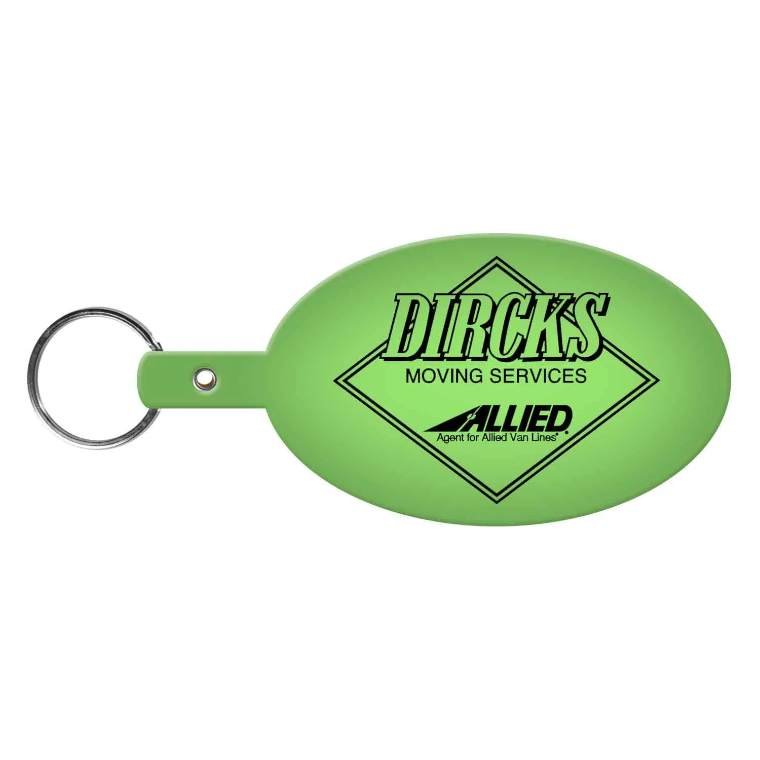 Large Oval Flexible Key Tag — view 4