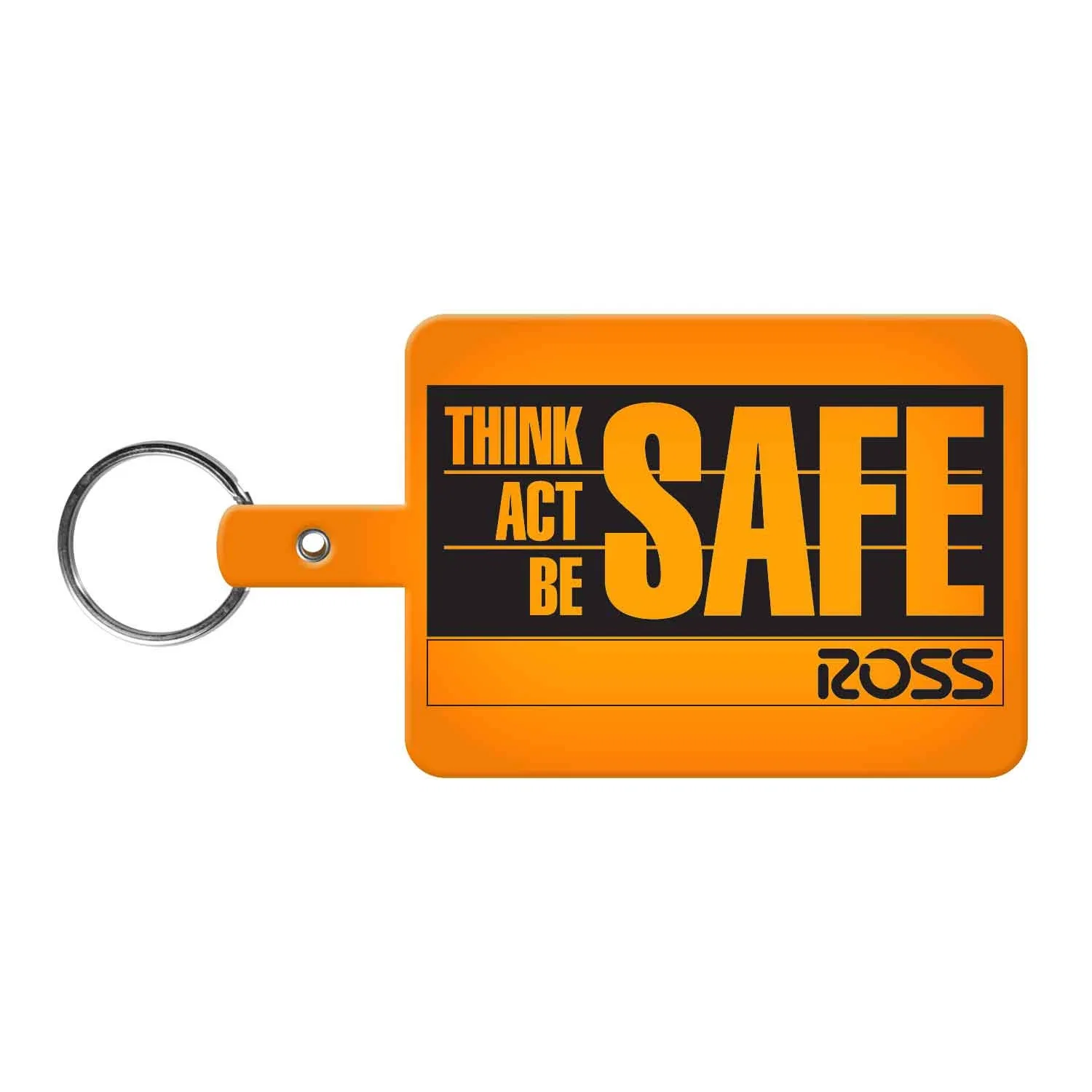 Large Rectangle Flexible Key Tag — view 2