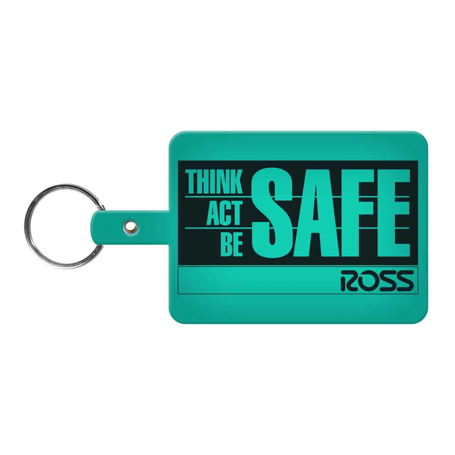 Large Rectangle Flexible Key Tag — view 4