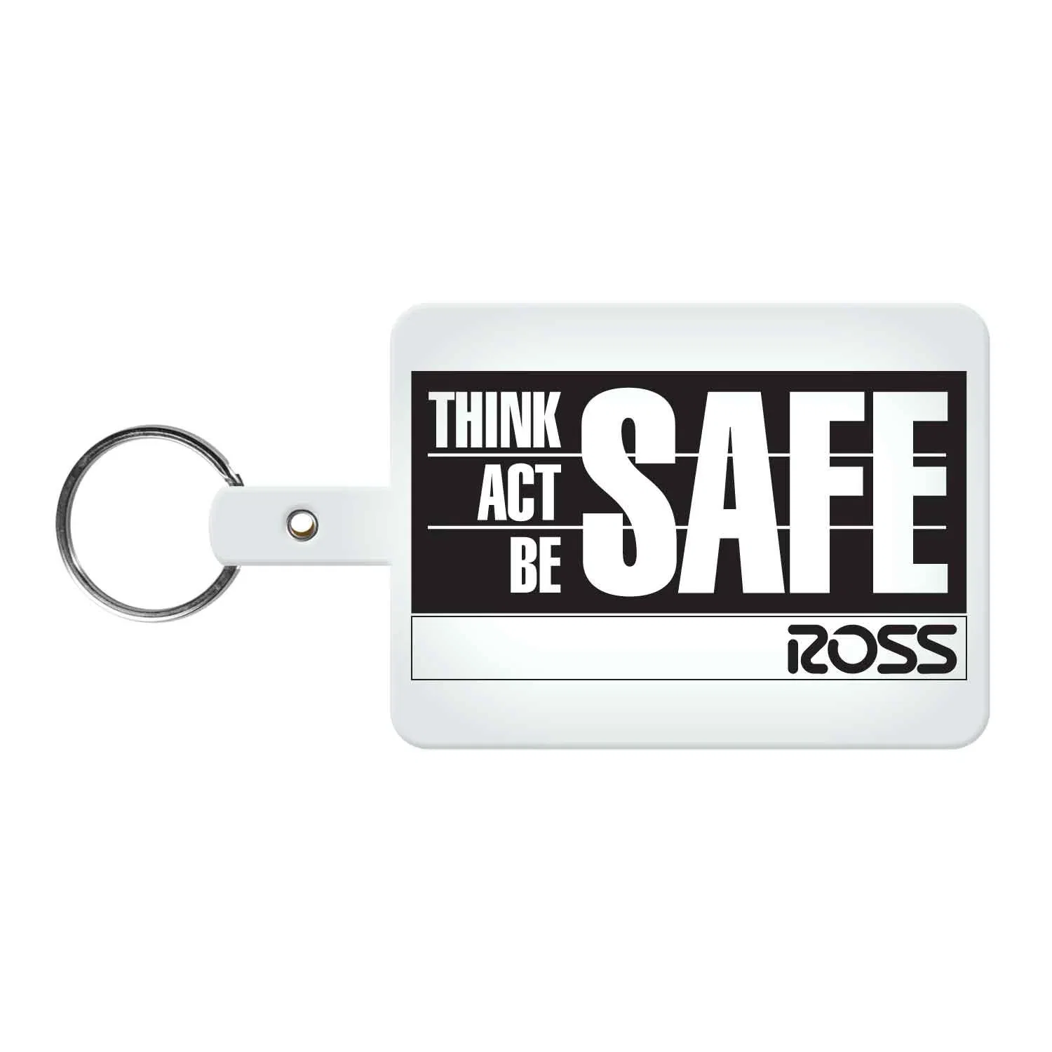 Large Rectangle Flexible Key Tag — view 5