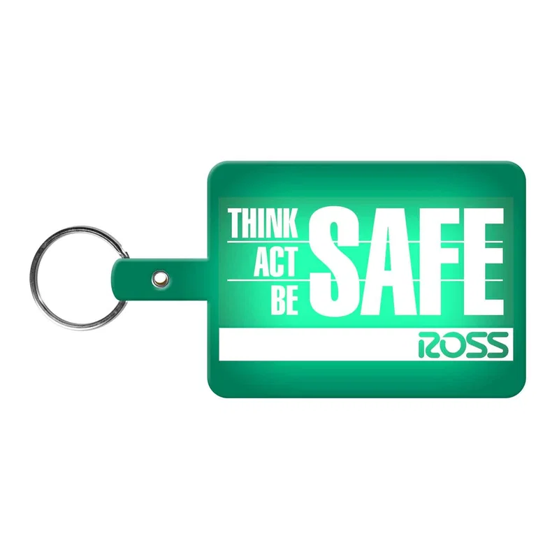 Large Rectangle Flexible Key Tag — view 6