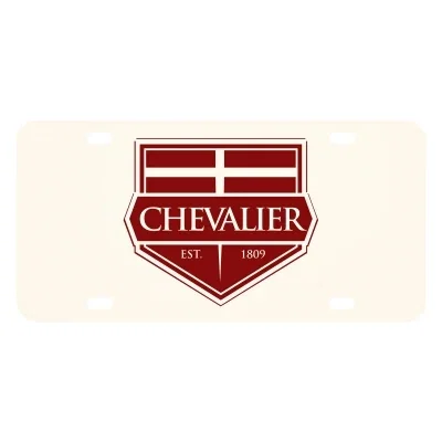 Custom license plate offered in three panel thicknesses