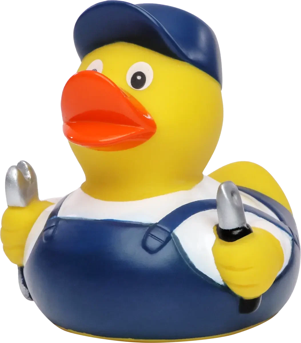 Promotional Mechanic Rubber Duck — view 3