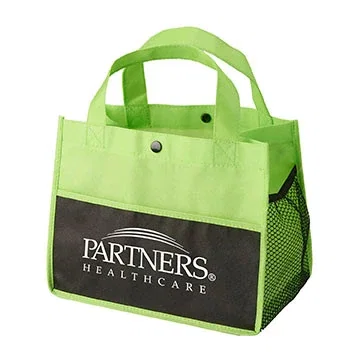Mini Snap Non-Woven Lunch Tote — view 4