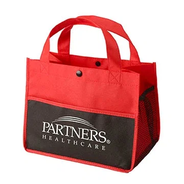 Mini Snap Non-Woven Lunch Tote — view 6