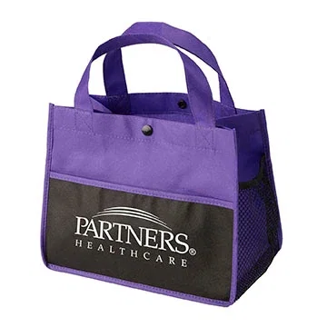 Mini Snap Non-Woven Lunch Tote — view 7