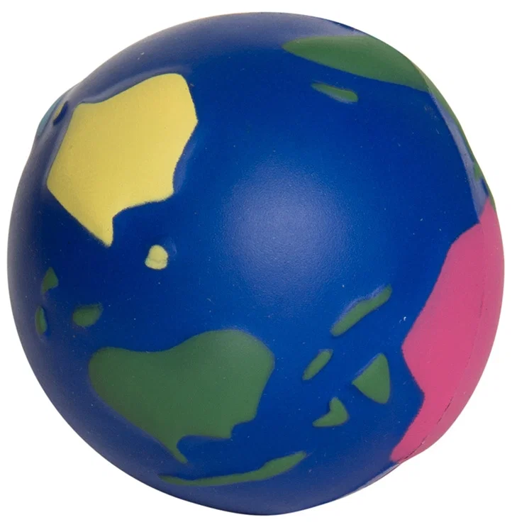 Multi-Color Earth Stress Ball — view 5