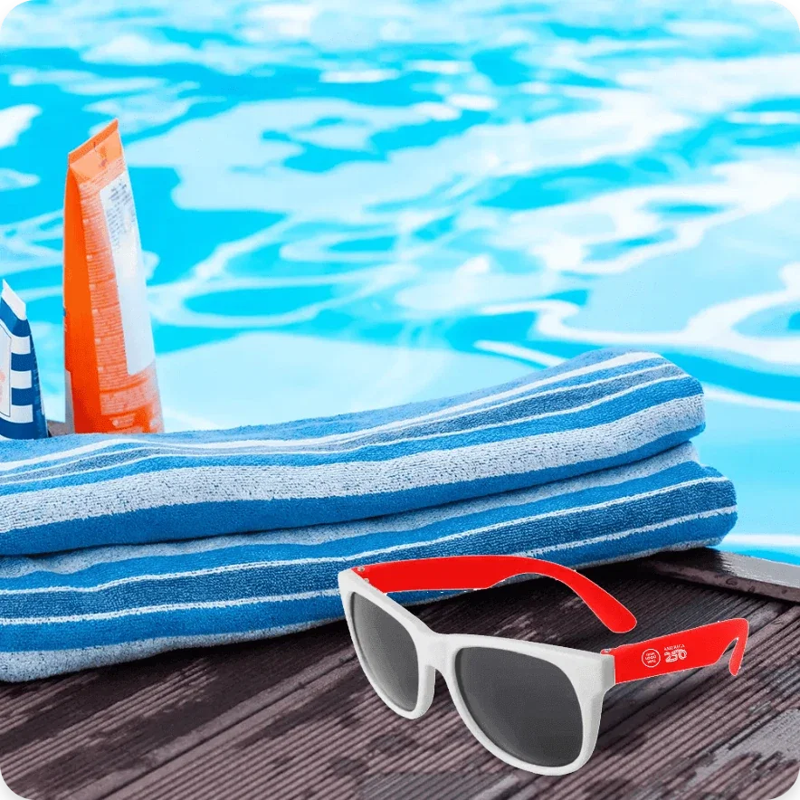 Neon Sunglasses: White Frame