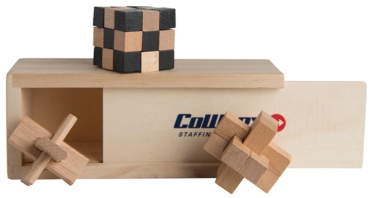 New 3-in-1 Wooden Puzzle Boxed Set — view 1