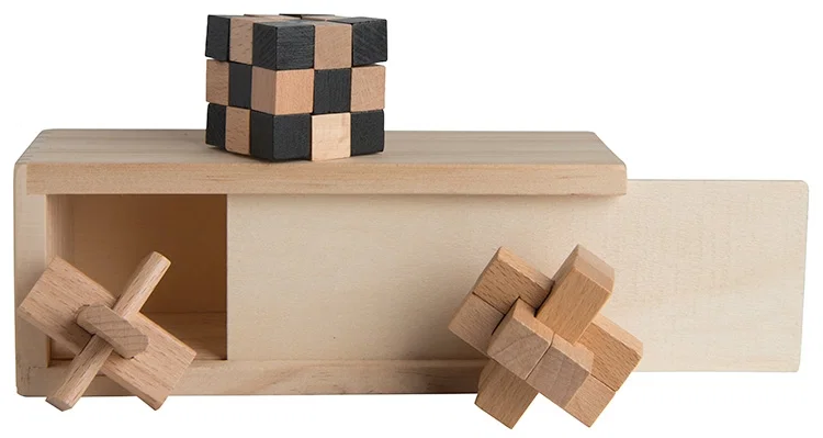 New 3-in-1 Wooden Puzzle Boxed Set — view 3