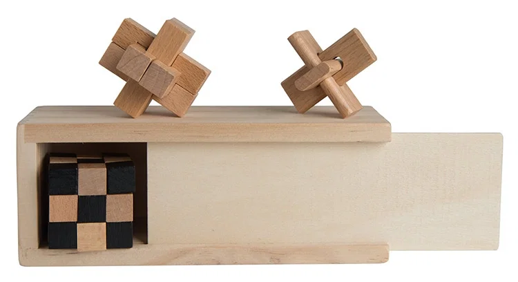 New 3-in-1 Wooden Puzzle Boxed Set — view 4
