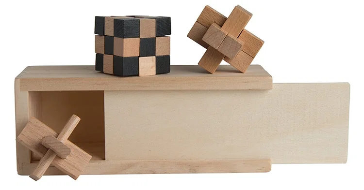 New 3-in-1 Wooden Puzzle Boxed Set — view 5