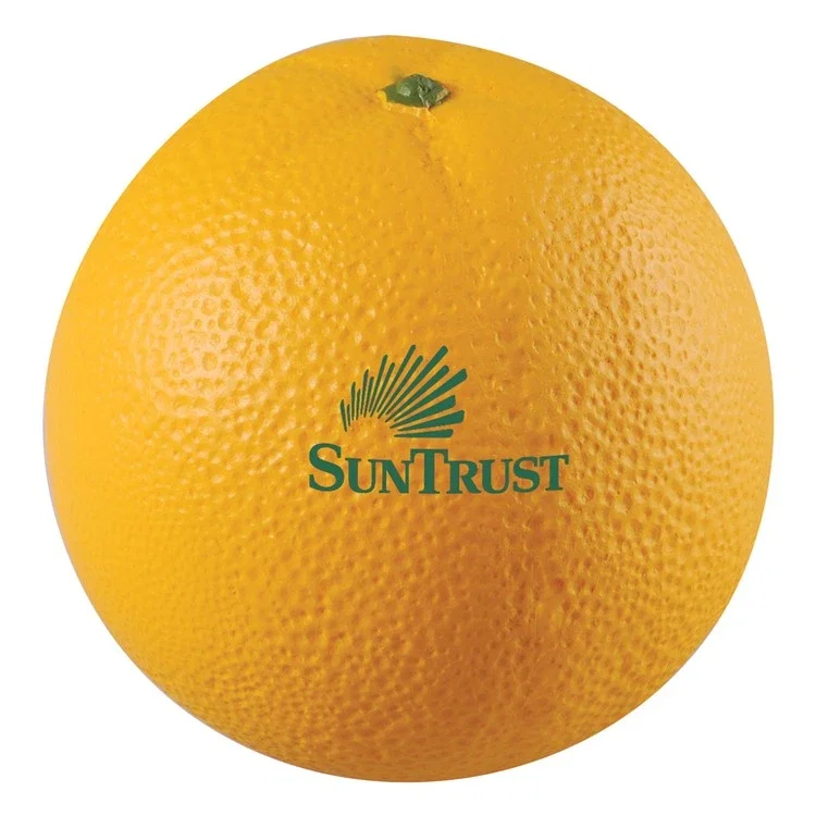 Custom Printed Orange Stress Reliever