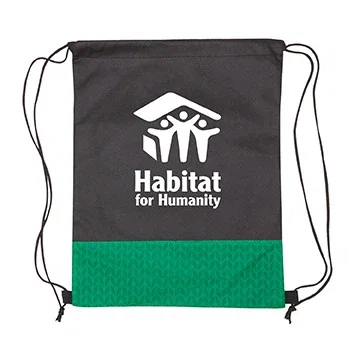 Pathway Non-Woven Drawstring Backpack — view 3