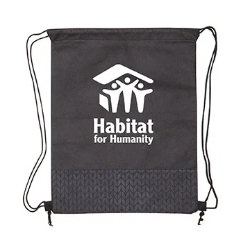 Pathway Non-Woven Drawstring Backpack — view 5