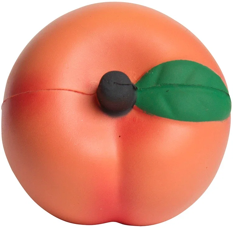 Promotional Peach Stress Reliever — view 4