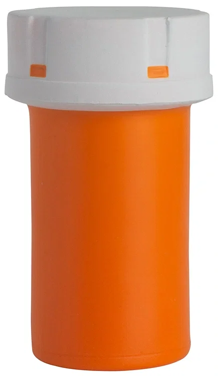Custom Printed Pill Bottle Stress Reliever — view 2