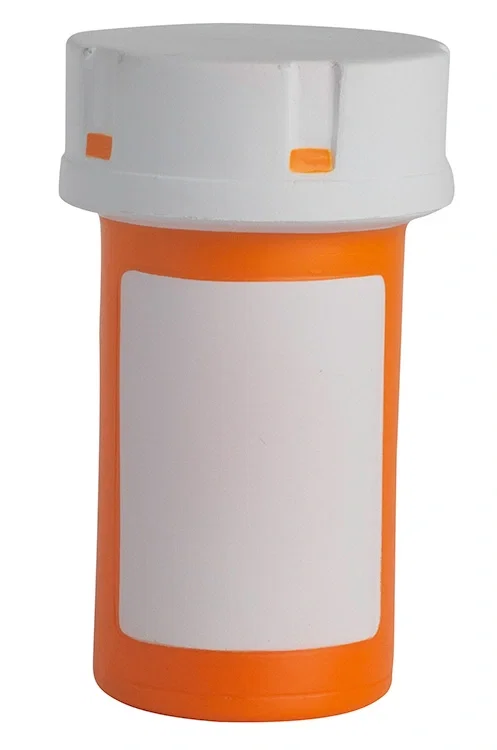 Custom Printed Pill Bottle Stress Reliever — view 3